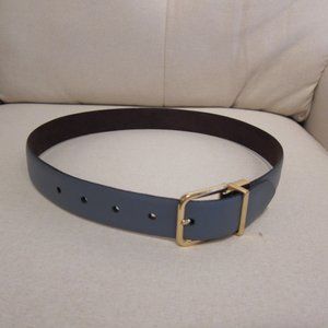 American Apparel Jean Blue Leather Belt XS